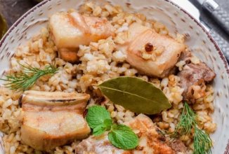 Ребрышки с перловкой в духовке 👍🏼