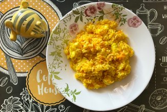 Вегетарианский плов с адыгейским сыром