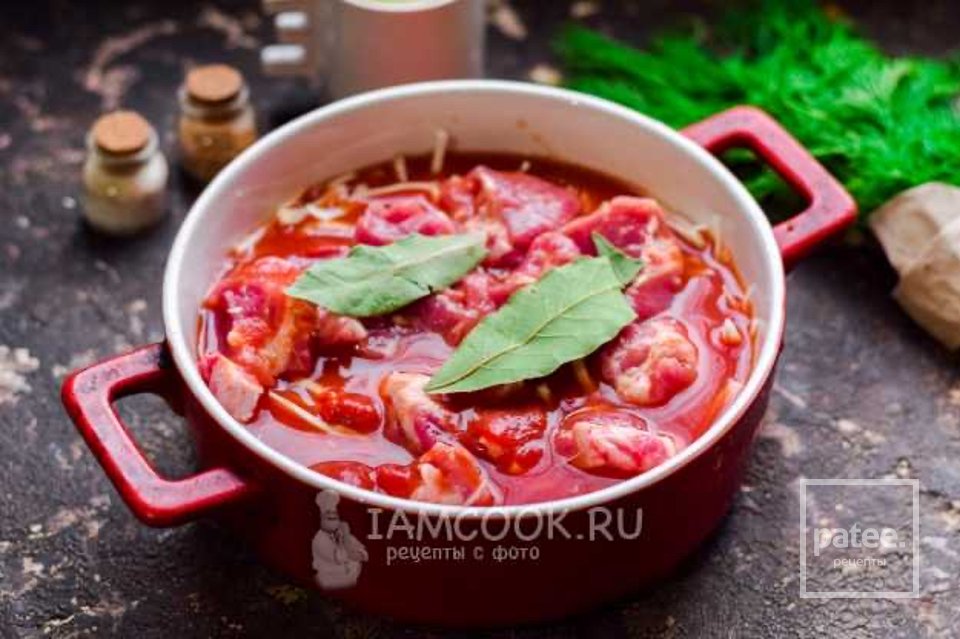 Капуста с мясом в духовке в томатном соусе 👍🏼 - Шаг 4