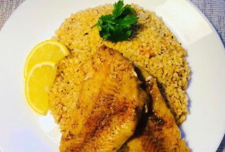 Baked Alaska pollock with Bulgur 🐟