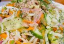 Салат с пекинской капустой и печенью трески 🥗