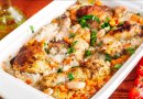 Курица с рисом в духовке 🍗