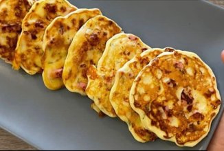 Оладьи из сосисок и сметаны