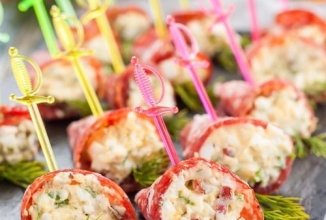 Фаршированные сырокопченые рулетики 👍🏼