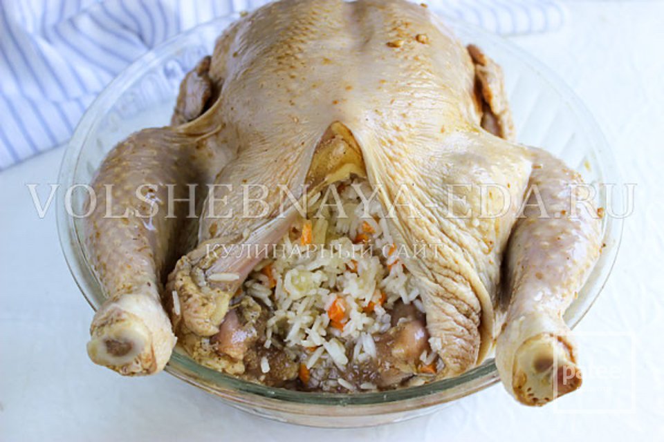 Курица, фаршированная рисом 🍗 - Шаг 6