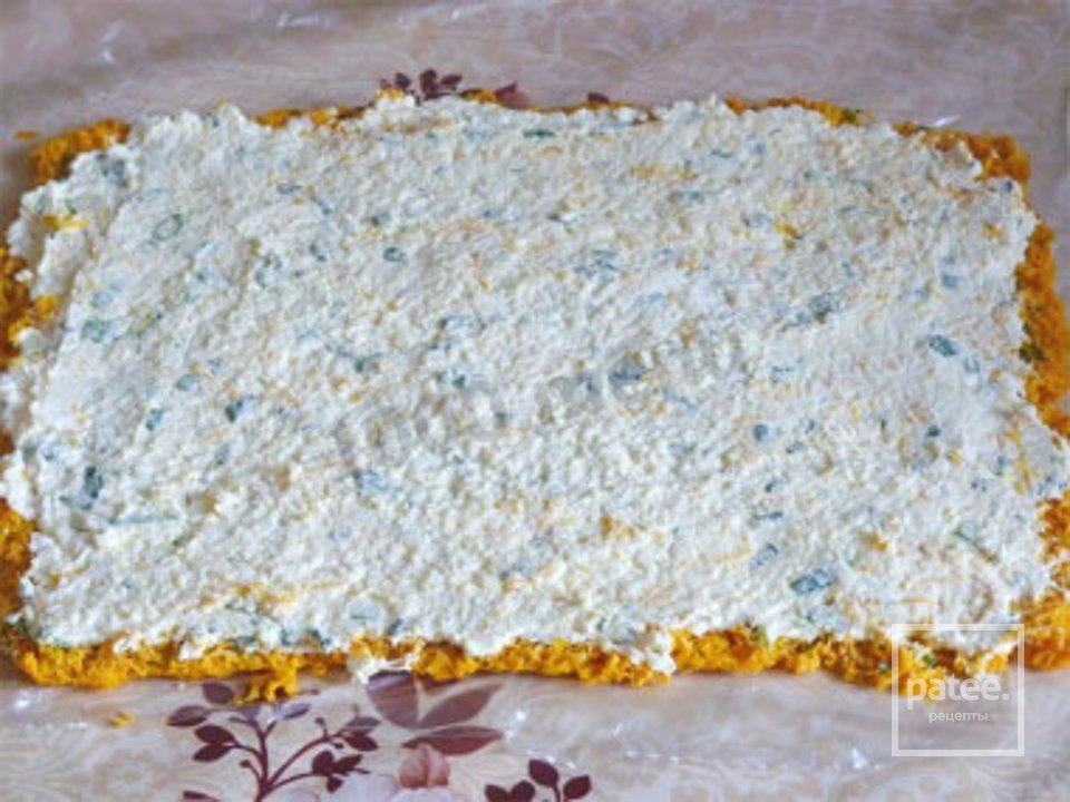Морковный рулет с сырной начинкой 👍🏼 - Шаг 9