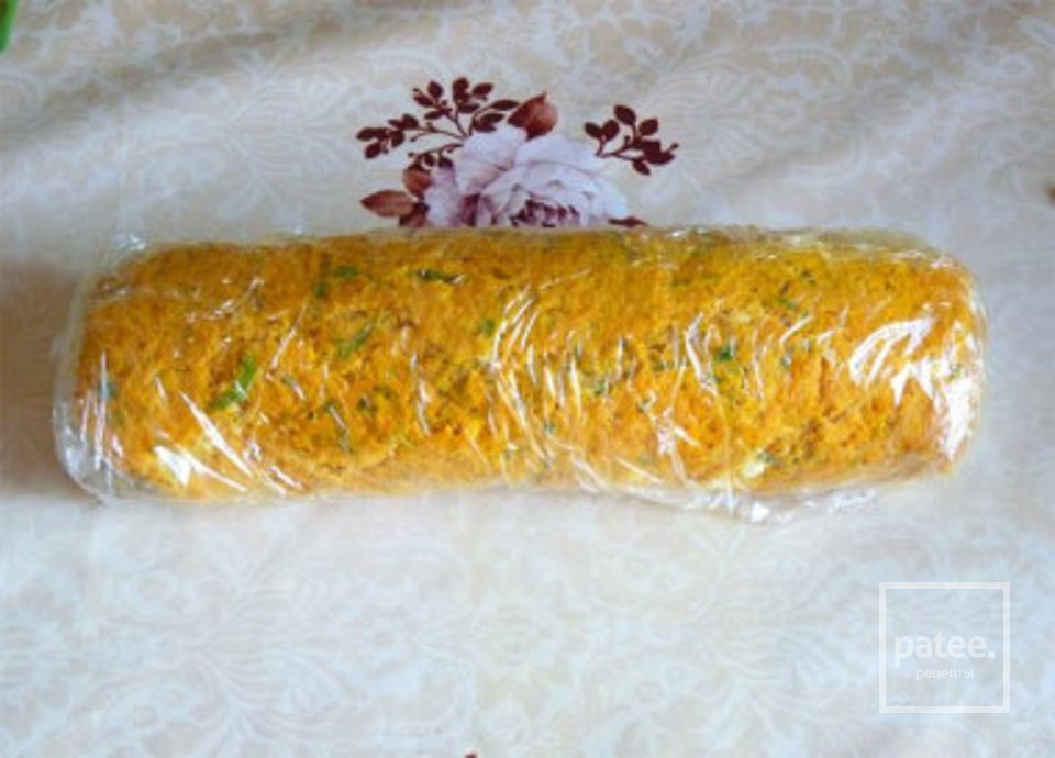 Морковный рулет с сырной начинкой 👍🏼 - Шаг 10