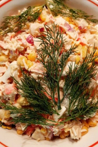 Превосходный крабовый салат без риса 🥗 - Шаг 1