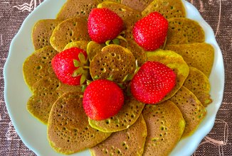 Оладьи из шпината