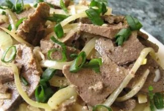 Острая говяжья печень на закуску 👍🏼