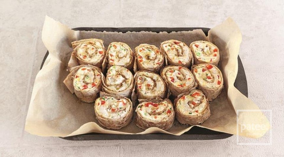 Роллы из лаваша с сыром и курицей 👍🏼 - Шаг 7