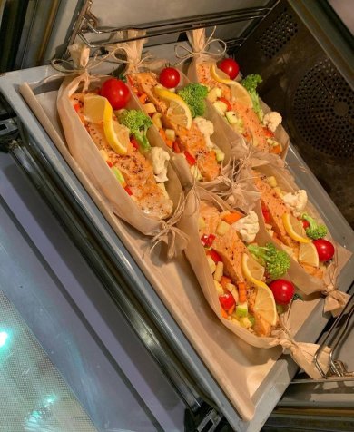 Запечённая Семга с гарниром из овощей  в духовке🐟 - Шаг 1