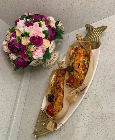 Запечённая Семга с гарниром из овощей  в духовке🐟 - Шаг 3