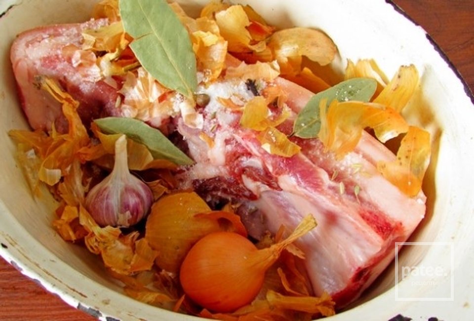 Свиная грудинка в луковой шелухе 🥩 - Шаг 2
