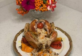 Цыплята фаршированные рисом 🐓