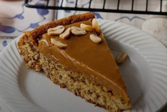 Банановый пирог с карамелью