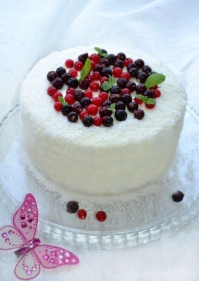 Торт-мусс «Смородиновое настроение» - Шаг 11