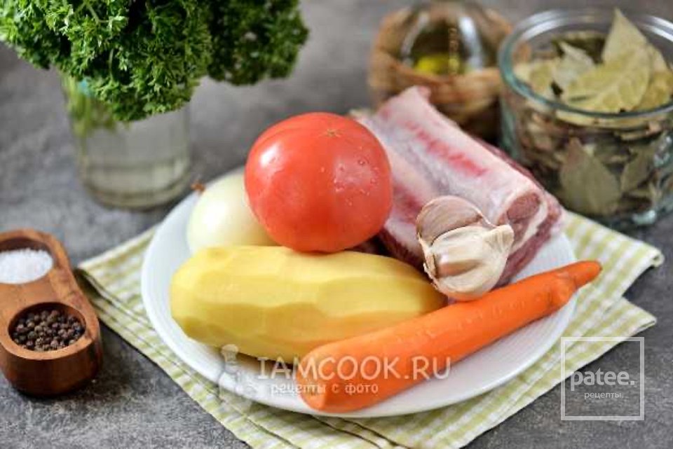 Шулюм из свиных ребрышек 🍲 - Шаг 1