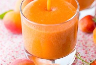 Вкуснейший абрикосово-клубничный смузи 🍹