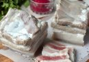 Соленая свиная грудинка в рассоле горячим способом 🥩