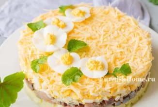 Салат с селедкой и сыром 🥗