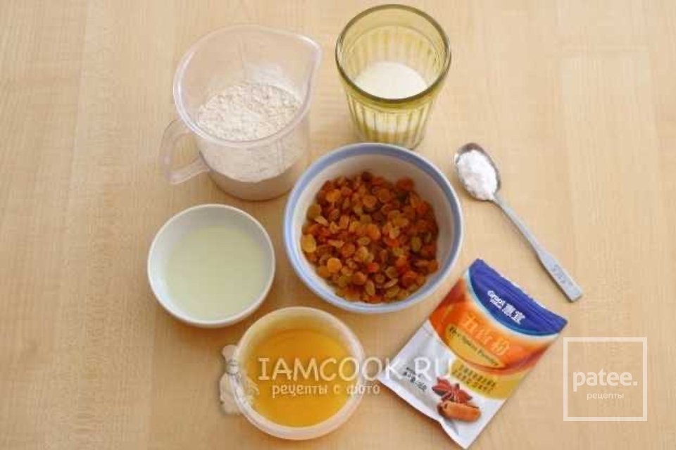 Коврижка с изюмом 🧁 - Шаг 1