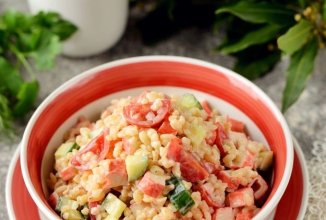 Салат с булгуром и крабовыми палочками 🥗