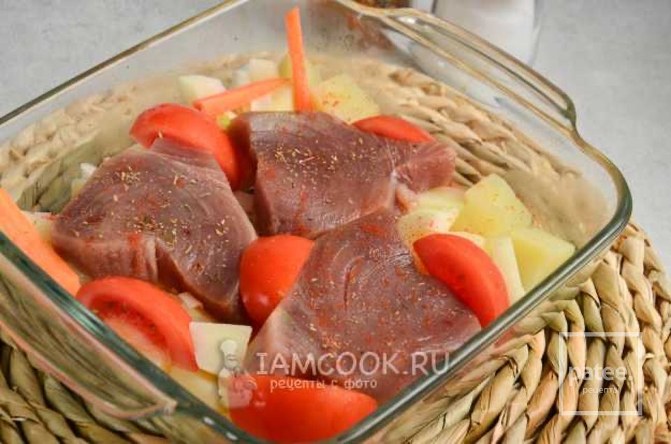Филе тунца в духовке с овощами 🐠 - Шаг 5