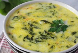 Суп со шпинатом и сыром 🍲