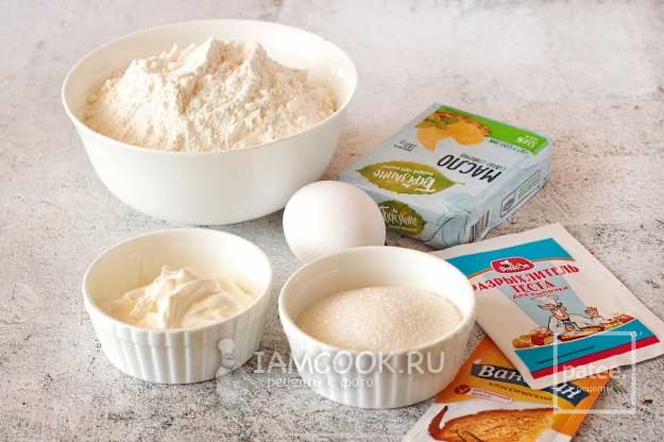 Тертый пирог с творогом и вишней 🍰 - Шаг 1