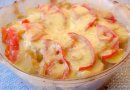 Картофельная запеканка с фаршем, помидорами и молочной заливкой 👍🏼