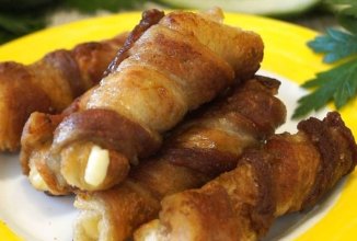 Хлебные трубочки с беконом 🥓