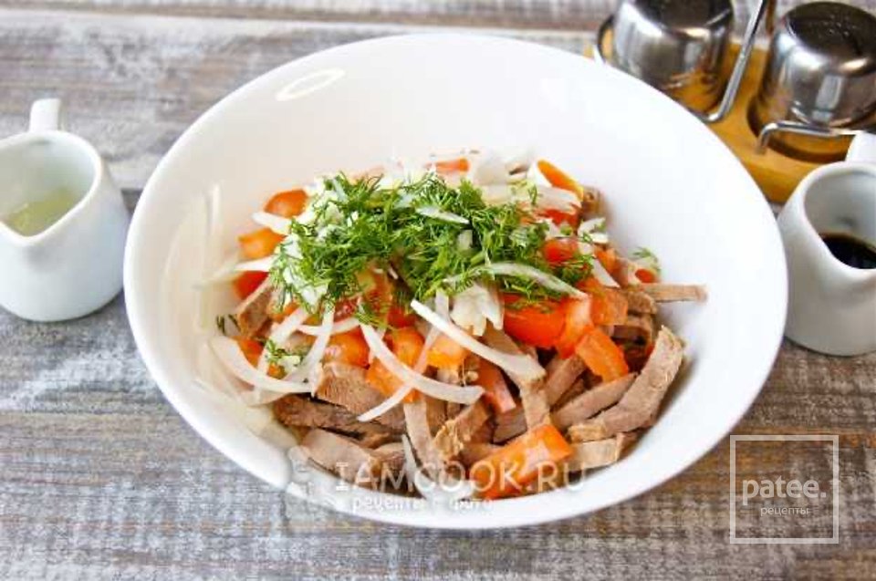 Мексиканский салат с говядиной 🥗 - Шаг 6