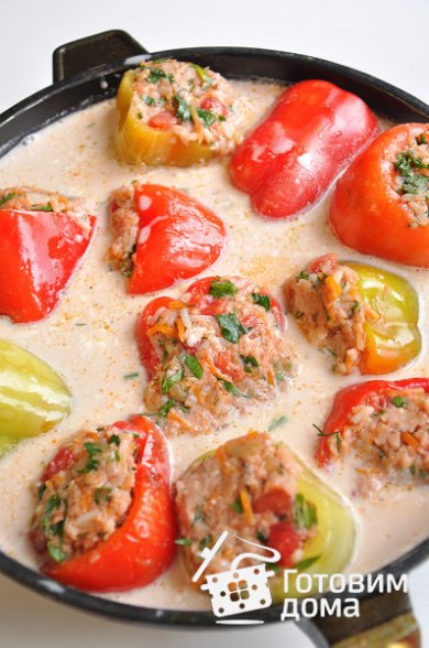 Перец, фаршированный мясной начинкой 🫑 - Шаг 6