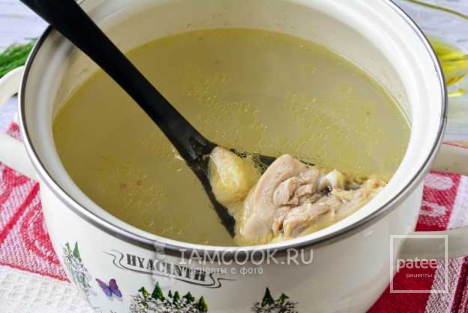 Куриный суп с жареной вермишелью 🍲 - Шаг 2