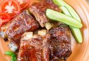 Запеченные ребрышки в кисло-сладкой глазури 🍖