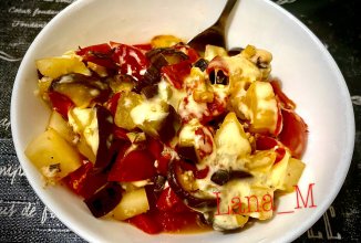 Картофель с баклажанами