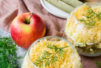 Печень трески под шубой 🥗