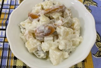 Салат картофельный с грибами