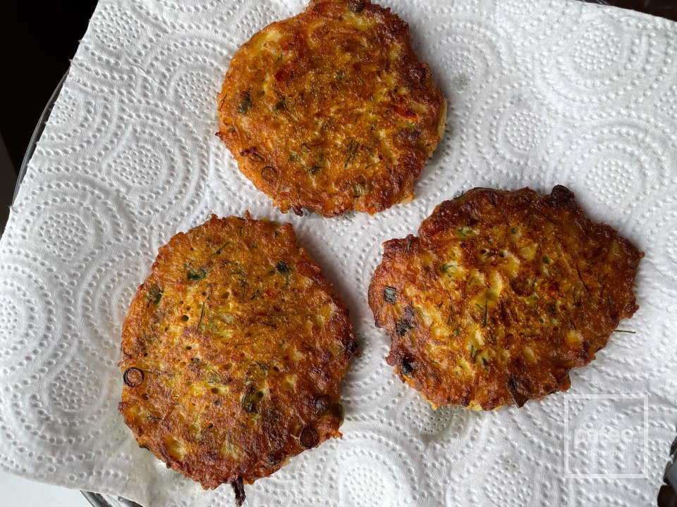 Кабачковые оладьи с рисом. - Шаг 9