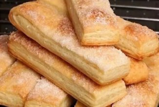Слоеное тесто за 10 минут.