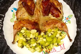 Перепелка с фруктовым тар-таром