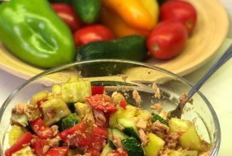 Салат с горбушей