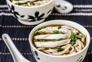 Лапша удон с курицей и соусом тэрияки 🍜