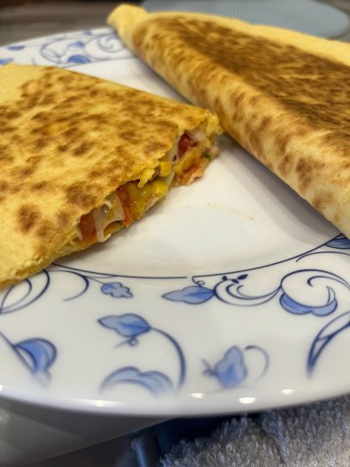 Кесадилья с копчёной курицей - Шаг 1