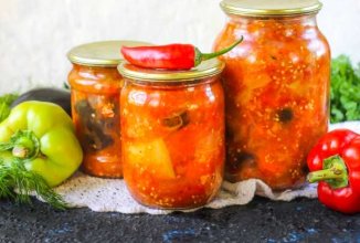 Салат Пятерочка на зиму с баклажанами 🫙