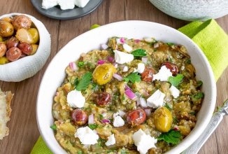 Мелидзаносалата – греческая закуска из баклажанов 🍆