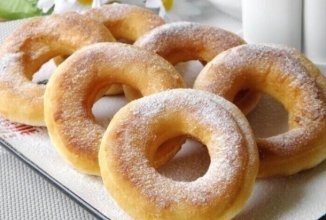 Пончики на кефире за 15 минут