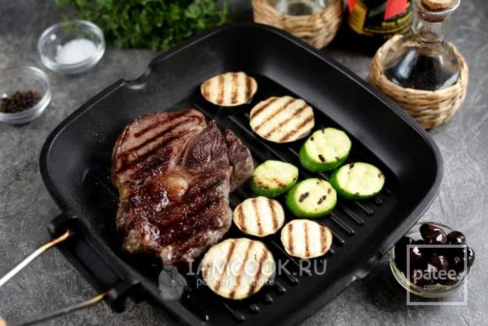 Теплый салат с говядиной и баклажанами 🥗 - Шаг 5