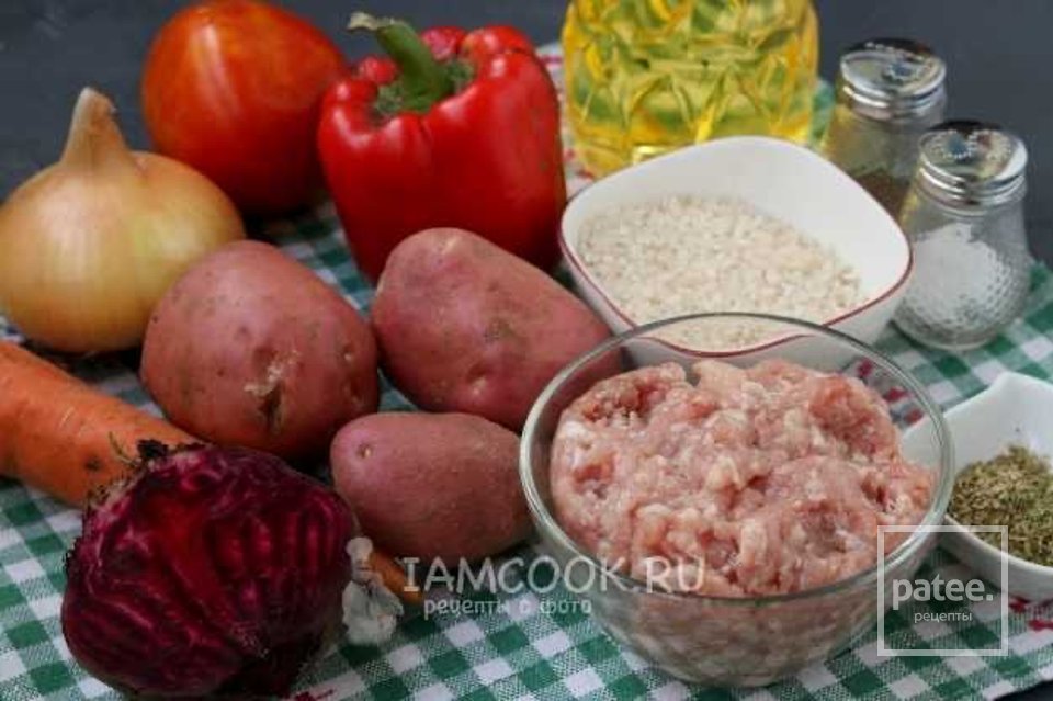 Свекольный суп с фрикадельками 🍲 - Шаг 1